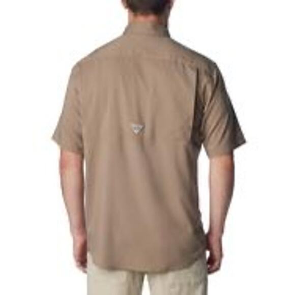 Columbia Men's Tan Oklahoma Sooners PHG Bucktail Hunting Button-Up Shirt SZ Lg - Picture 2 of 6